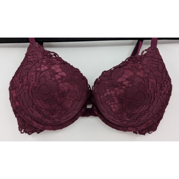 Victoria's Secret Bra Women's 34B Plum Purple Lace Push Up Very Sexy - Picture 3 of 6